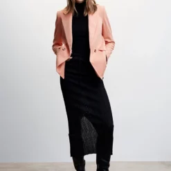 Mango Double-Breasted Blazer -Mango popular store mango 1465 4229046 6