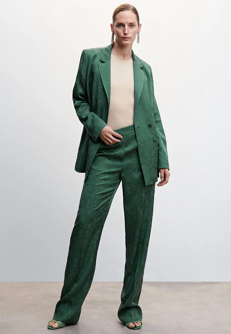 Mango Jacquard Suit Trousers 7 Mango Jacquard Suit Trousers - Image 5