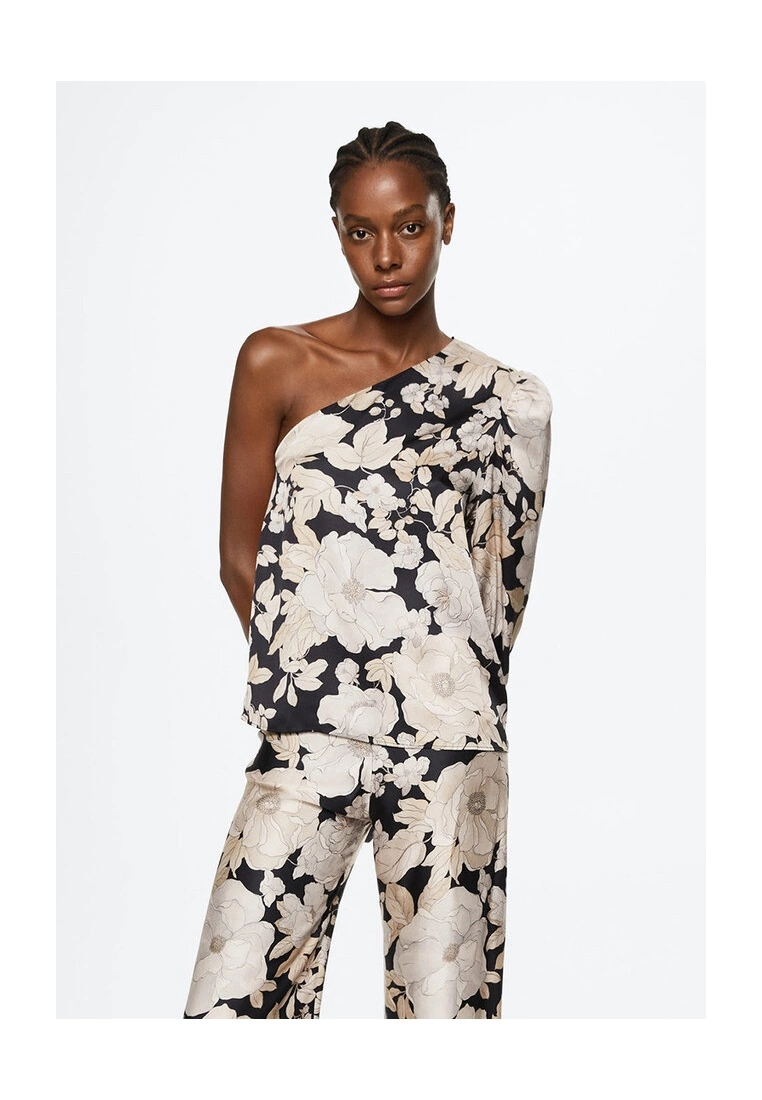 Mango Asymmetric Printed Blouse 3 Mango Asymmetric Printed Blouse