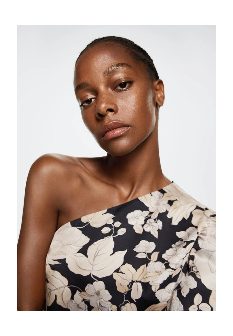 Mango Asymmetric Printed Blouse 5 Mango Asymmetric Printed Blouse - Image 3