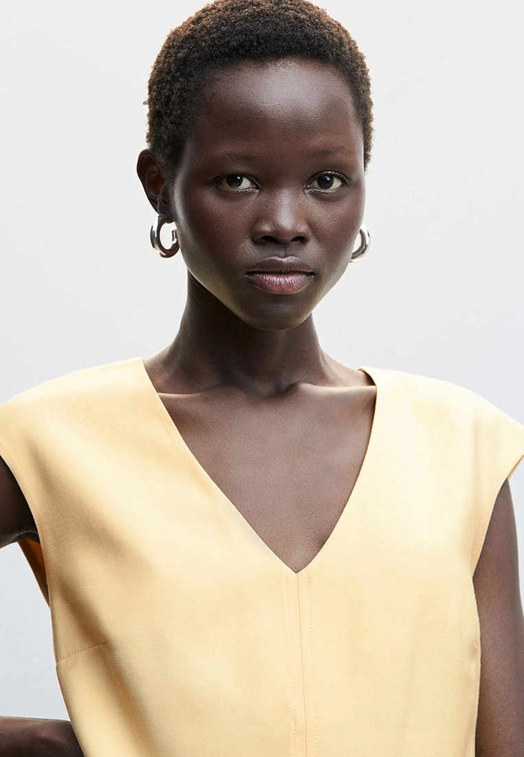 Mango V-Neckline Short Dress 5 Mango V-Neckline Short Dress - Image 3