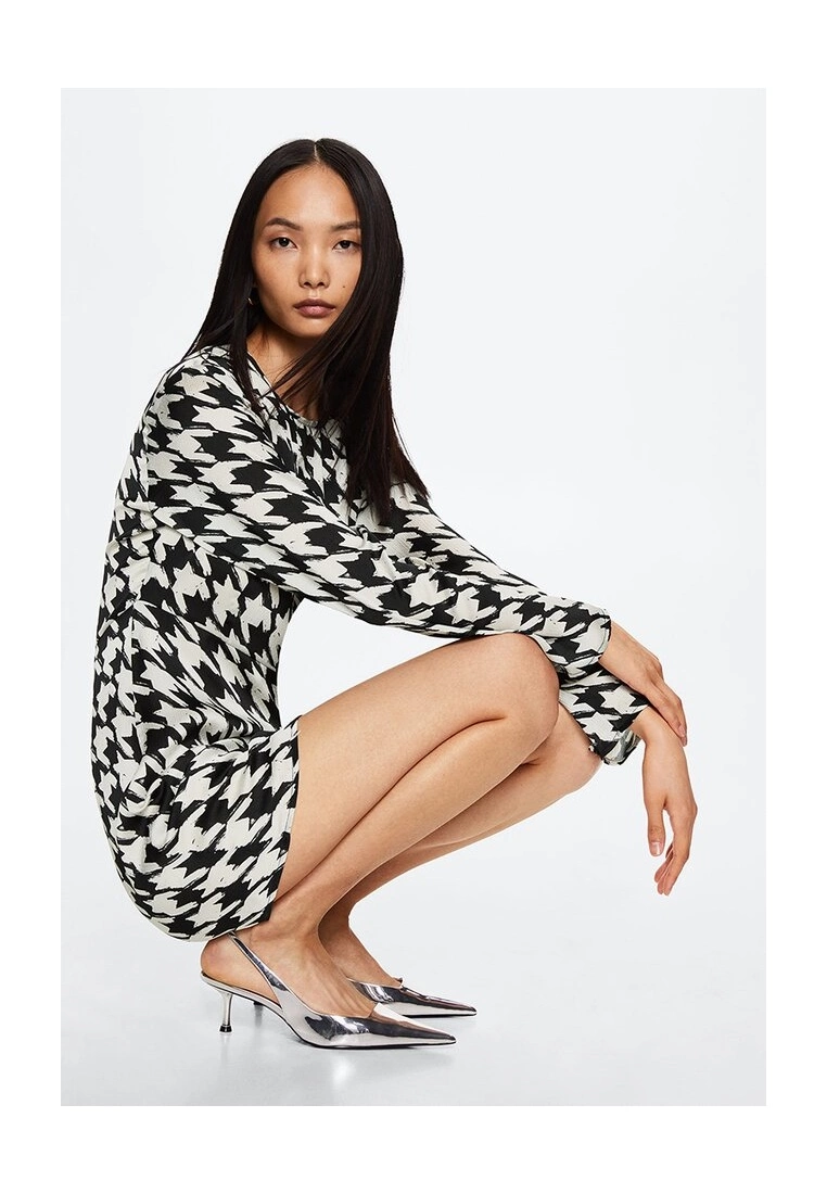Mango Houndstooth Mini Dress 5 Mango Houndstooth Mini Dress - Image 3