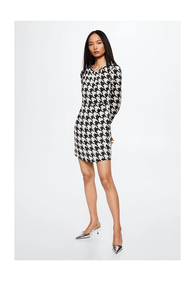 Mango Houndstooth Mini Dress 7 Mango Houndstooth Mini Dress - Image 5