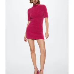 Mango Knitted Dress With Fur Effect 18 Mango Knitted Dress With Fur Effect -Mango popular store mango 1500 7126626 5