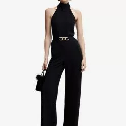 Mango Halter Neck Jumpsuit