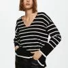 Mango Oversized Striped Sweater