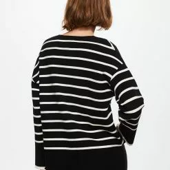 Mango Oversized Striped Sweater -Mango popular store mango 1530 2025936 3