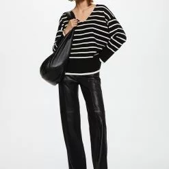 Mango Oversized Striped Sweater -Mango popular store mango 1531 2025936 5