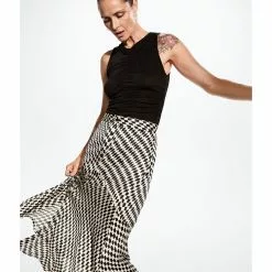 Mango Printed Seams Skirt -Mango popular store mango 1534 1916626 3