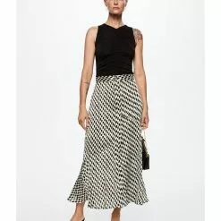 Mango Printed Seams Skirt -Mango popular store mango 1534 1916626 5