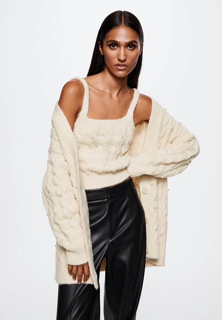 Mango Pearl Braided Knitted Top 3 Mango Pearl Braided Knitted Top