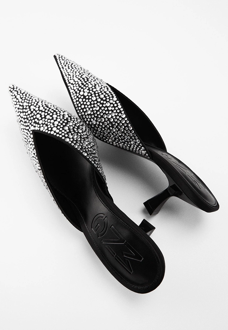 Mango Pointed Toe Rhinestone Heels 7 Mango Pointed Toe Rhinestone Heels - Image 5