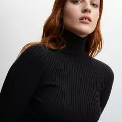 Mango Ribbed Turtleneck Dress -Mango popular store mango 1566 1415936 3