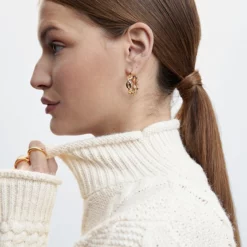 Mango Braided Turtleneck Sweater -Mango popular store mango 1576 6267436 3