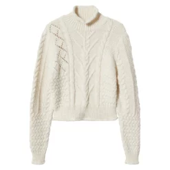 Mango Braided Turtleneck Sweater -Mango popular store mango 1577 6267436 5