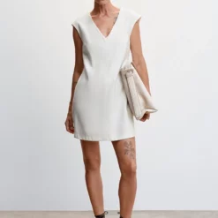 Mango V-Neckline Short Dress -Mango popular store mango 1588 9442536 4