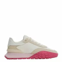 Mango Leather Panel Sneakers