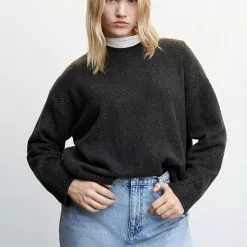 Mango Round-Neck Knitted Sweater -Mango popular store mango 1602 0342536 2
