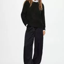 Mango Round-Neck Knitted Sweater -Mango popular store mango 1602 0342536 4