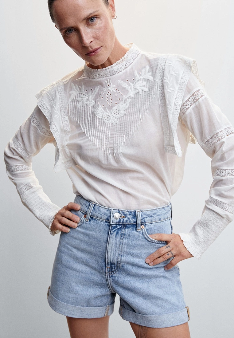 Mango Mom-Fit Denim Shorts 6 Mango Mom-Fit Denim Shorts - Image 4