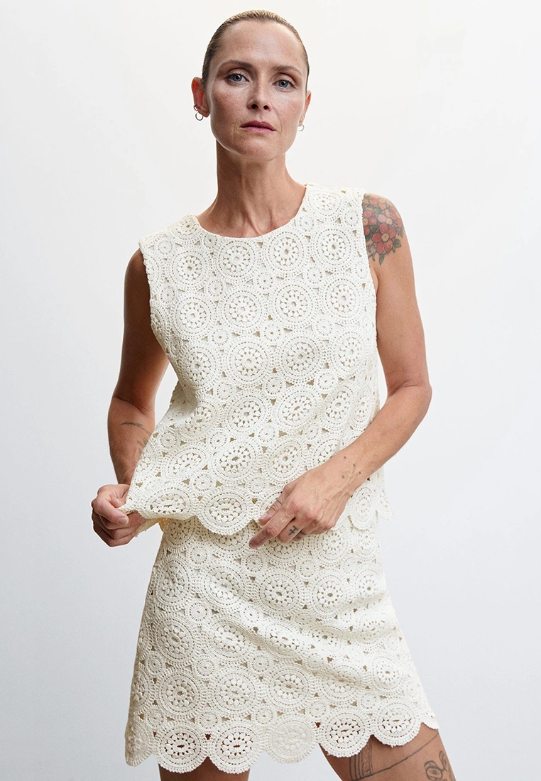 Mango Openwork Skirt 6 Mango Openwork Skirt - Image 4