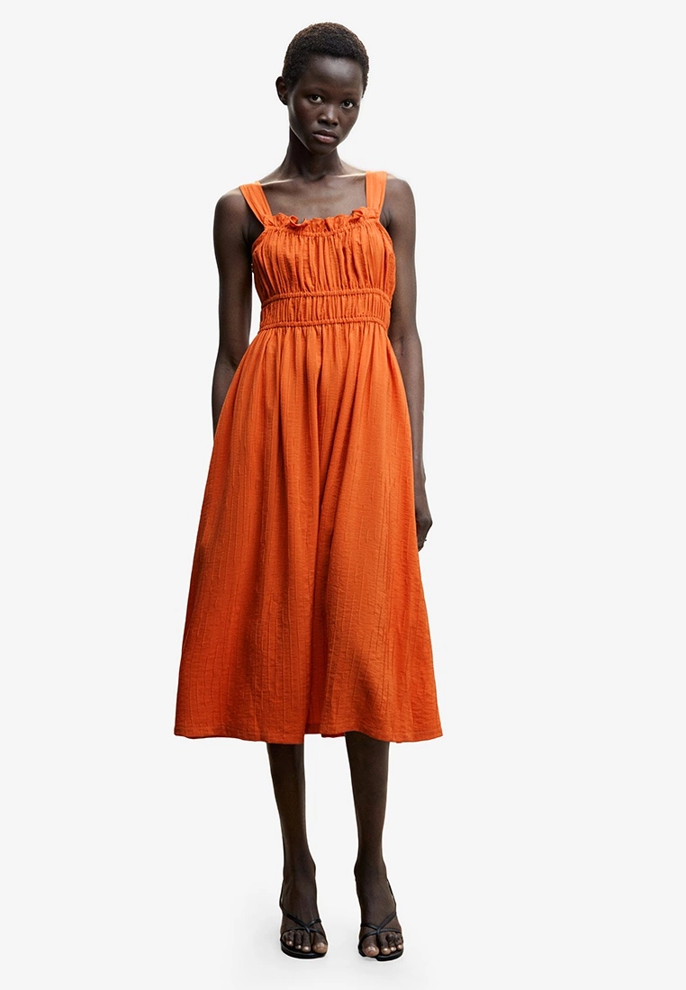 Mango Frilled Neck Dress 3 Mango Frilled Neck Dress