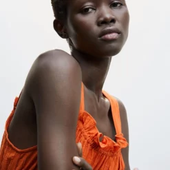 Mango Frilled Neck Dress 8 Mango Frilled Neck Dress -Mango popular store mango 1624 5142536 3