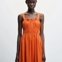 Mango Frilled Neck Dress 9 Mango Frilled Neck Dress -Mango popular store mango 1624 5142536 4