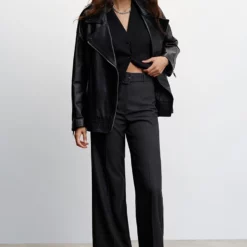 Mango Belt High-Waist Trousers -Mango popular store mango 1680 8716536 4