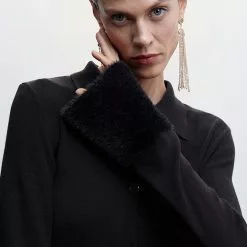 Mango Faux Fur Detail Cardigan -Mango popular store mango 1681 1126536 3