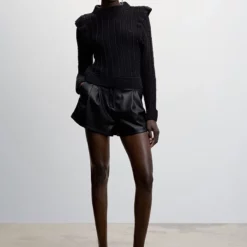 Mango Ruffled Shoulders Sweater -Mango popular store mango 1682 0126536 4