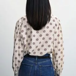 Mango Geometric Print Blouse -Mango popular store mango 1717 5547636 2