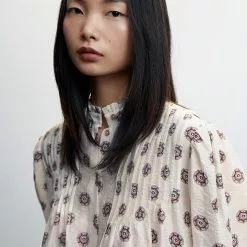 Mango Geometric Print Blouse -Mango popular store mango 1717 5547636 3