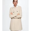 Mango Wool Double-Breasted Coat -Mango popular store mango 1728 8015626 1