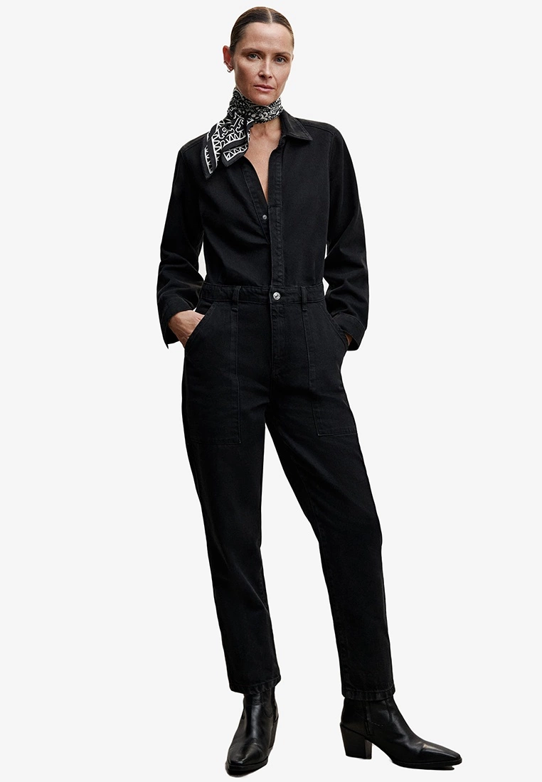 Mango Long Denim Jumpsuit 3 Mango Long Denim Jumpsuit