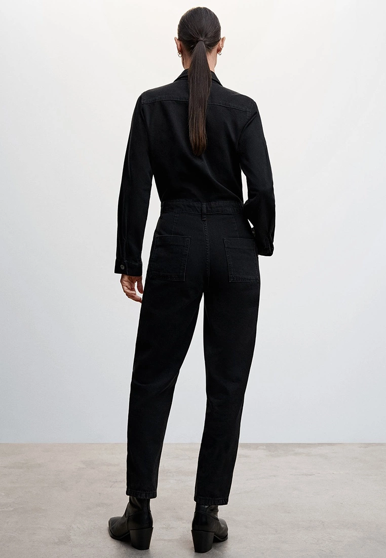 Mango Long Denim Jumpsuit 4 Mango Long Denim Jumpsuit - Image 2