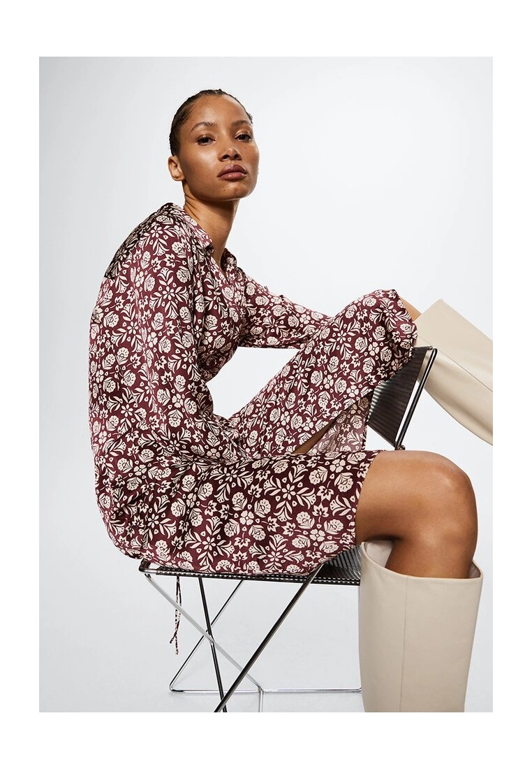 Mango Flowy Flower Printed Dress 7 Mango Flowy Flower Printed Dress - Image 5