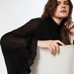 Mango Ruffled Sleeve Dress -Mango popular store mango 1749 3068136 7