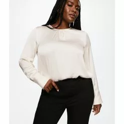 Mango Ruched Satin Blouse 12 Mango Ruched Satin Blouse -Mango popular store mango 1799 8851626 2