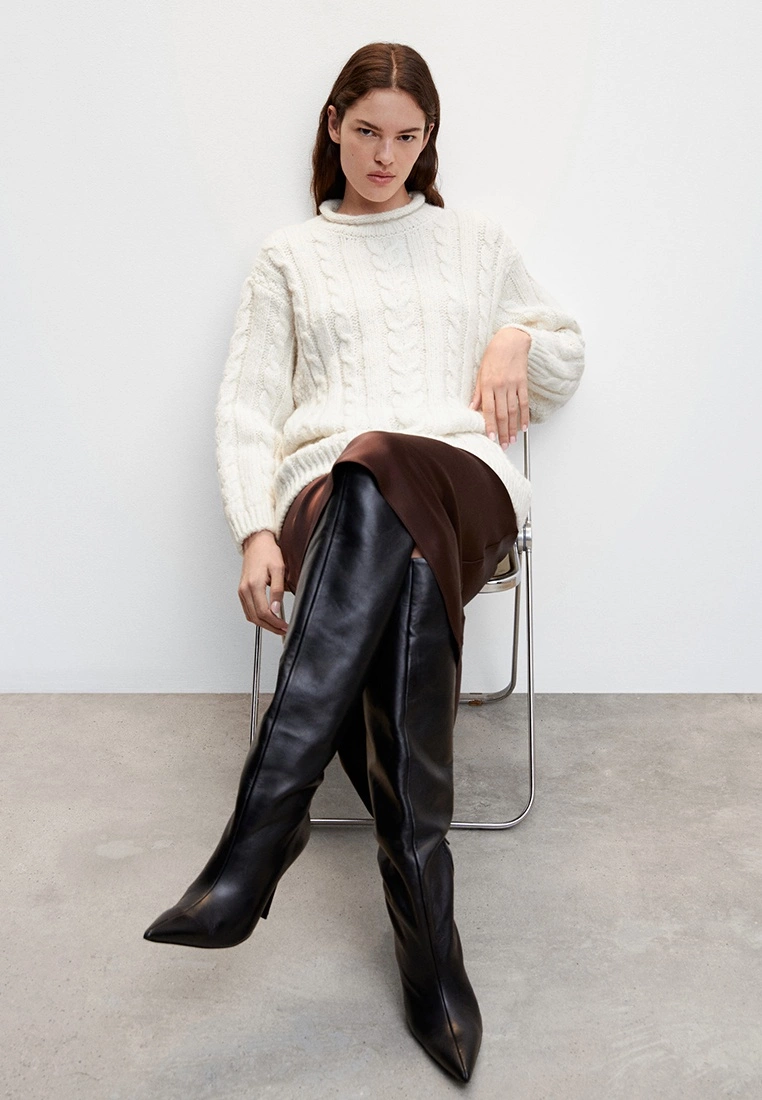 Mango Braided Wool Sweater 6 Mango Braided Wool Sweater - Image 4