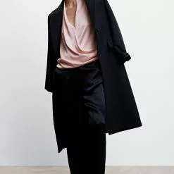 Mango Satin Wrap Blouse -Mango popular store mango 1855 6881046 4