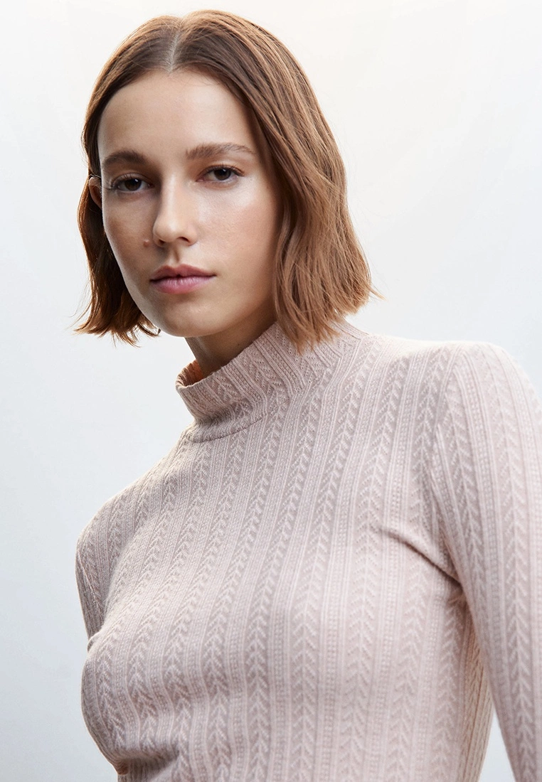 Mango Textured Knit Top 5 Mango Textured Knit Top - Image 3