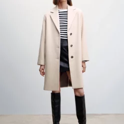 Mango Buttoned Wool Coat -Mango popular store mango 1892 4747636 6