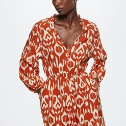 Mango Fluid Printed Jumpsuit -Mango popular store mango 1909 6117336 5