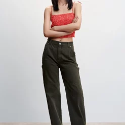 Mango Bow Strap Top -Mango popular store mango 1920 0447636 4