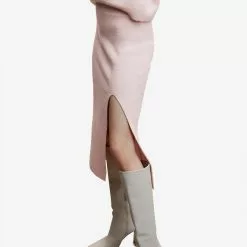 Mango Slit Knitted Skirt