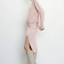 Mango Slit Knitted Skirt 12 Mango Slit Knitted Skirt -Mango popular store mango 1926 3077636 4