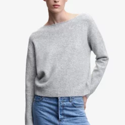 Mango Boat-Neck Knitted Sweater