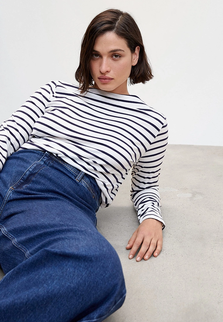 Mango Cotton Boat Neck T-Shirt 8 Mango Cotton Boat Neck T-Shirt - Image 6