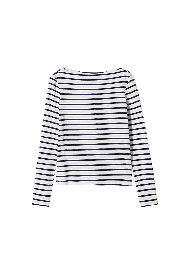 Mango Cotton Boat Neck T-Shirt 10 Mango Cotton Boat Neck T-Shirt - Image 8